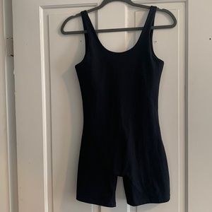 Girlfriend Collective Black Bike Unitard Size Medium